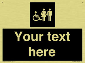 Custom information: black panel disabled female and male